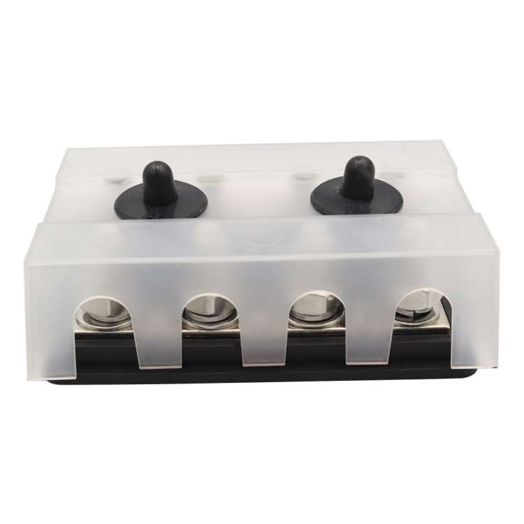 CP-3156 M8 RV Modified Yacht Double-row 4-way Busbar with Dust Cover