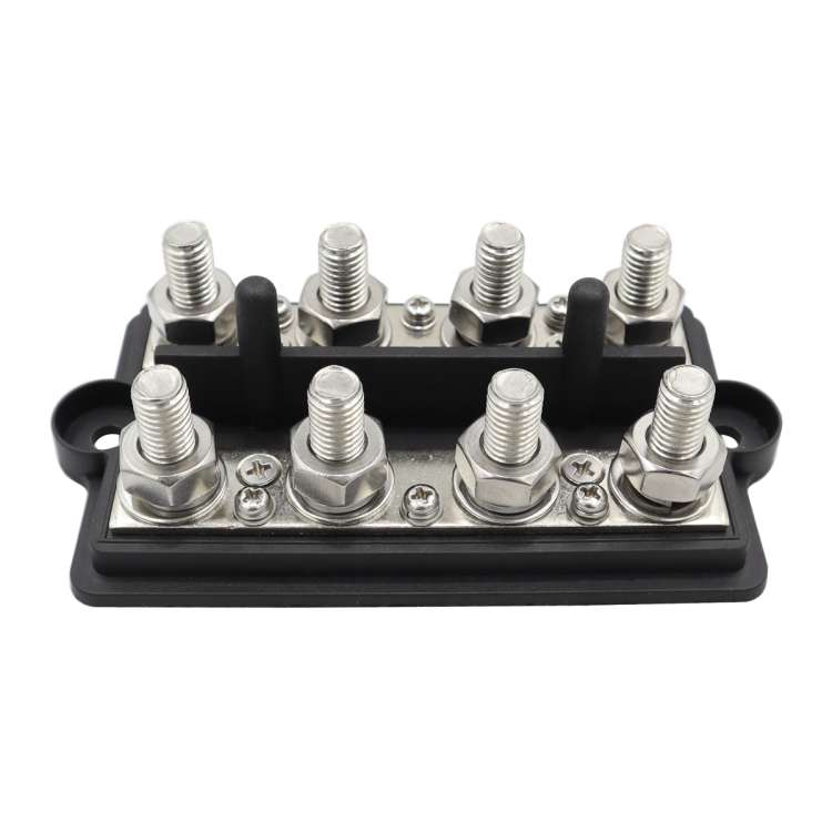 CP-3156 M8 RV Modified Yacht Double-row 4-way Busbar with Dust Cover