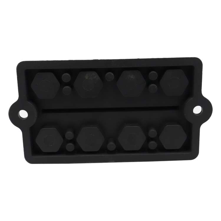 CP-3156 M8 RV Modified Yacht Double-row 4-way Busbar with Dust Cover