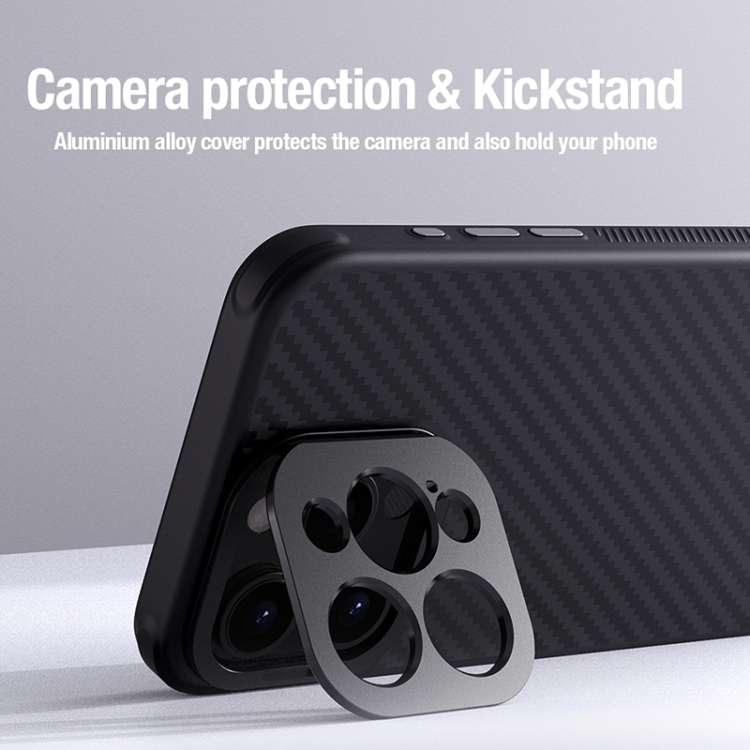 For iPhone 15 Pro Max NILLKIN Aramid Fiber MagSafe Magnetic Phone Case(Black)