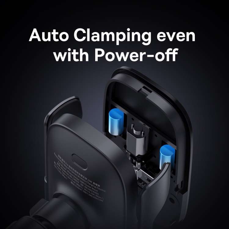 Baseus Milky Way Pro 15W Wireless Charging Electric Air Outlet Car Mount(Black)