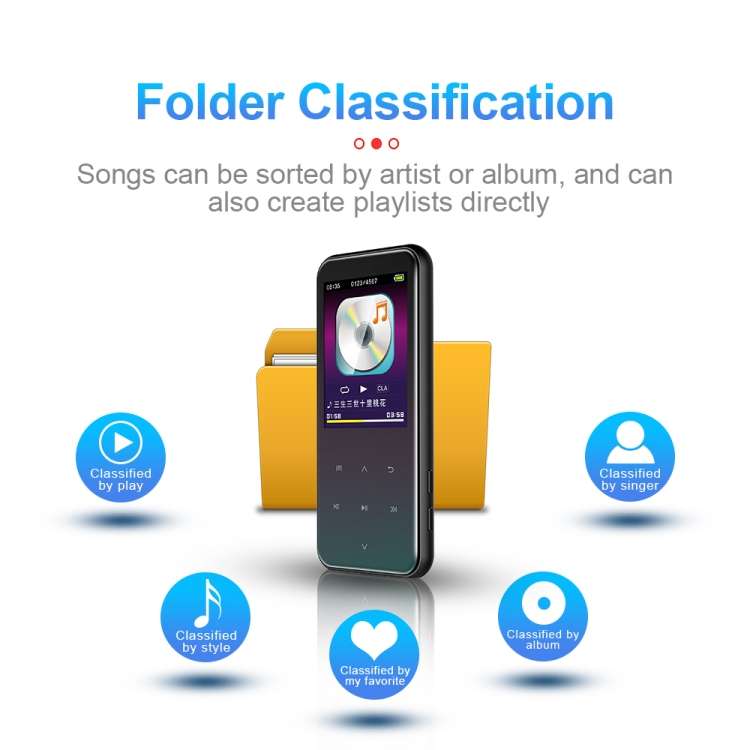 32GB M15 Multi-function Smart Voice Recorder MP3 Hifi Sound Music Player Walkman, Bluetooth Version