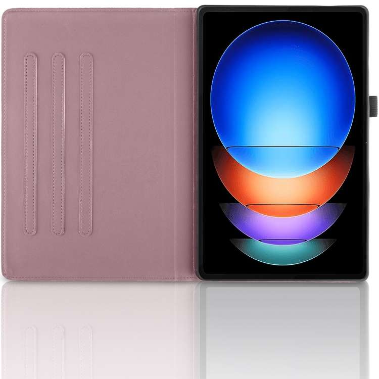For Xiaomi Pad 6S Pro Tree Life Embossed Rotation Leather Smart Tablet Case(Rose Gold)
