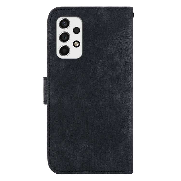 For Samsung Galaxy A23 Little Tiger Embossed Leather Phone Case(Black)