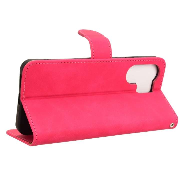 For Xiaomi Redmi 13C 5G Skin Feel Magnetic Flip Leather Phone Case(Rose Red)