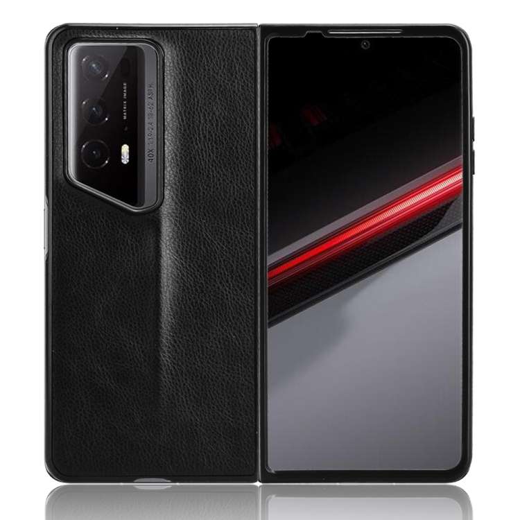 For Honor Magic V2 RSR Porsche Design Litchi Texture Back Cover Phone Case(Black)