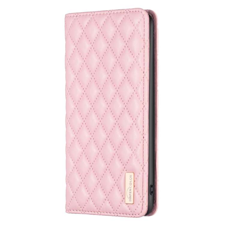 For Honor X7b Diamond Lattice Magnetic Leather Flip Phone Case(Pink)