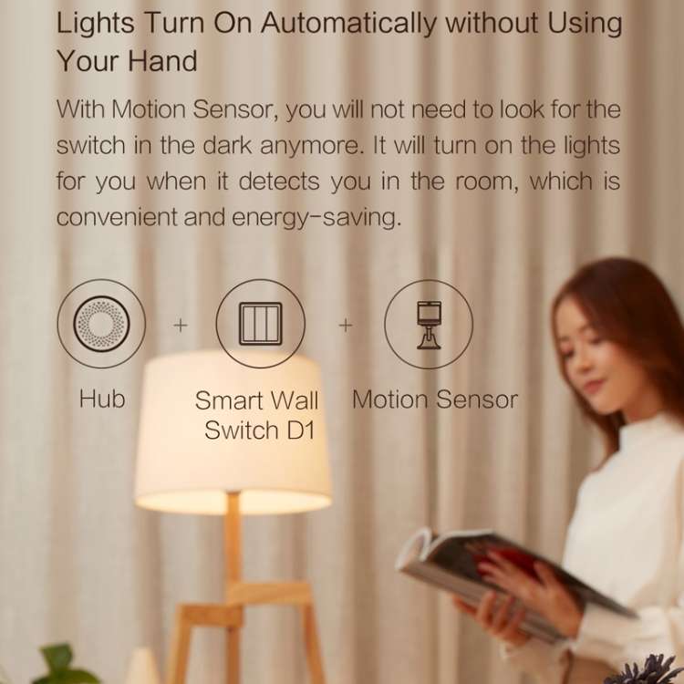 Original Xiaomi Youpin Aqara Smart Wall Switch D1, Single FireWire Double Button Version