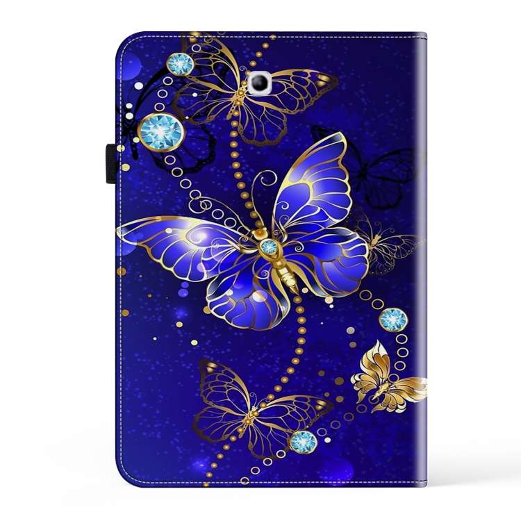 For Samsung Galaxy Tab S2 9.7 T810/T815 Crystal Texture Painted Leather Tablet Case(Diamond Butterfl