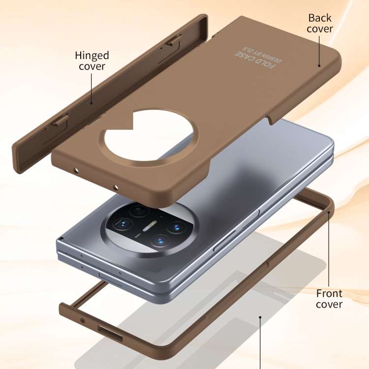 For Huawei Mate X3 Extraordinary Series Hinged Folding Full Phone Case(White)