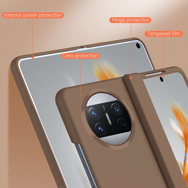 For Huawei Mate X3 Extraordinary Series Hinged Folding Full Phone Case(White)