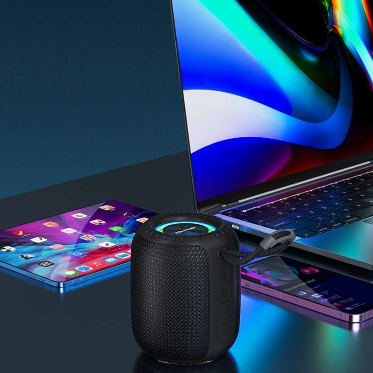 awei Y526 TWS Mini Portable Outdoor Bluetooth Speaker(Black)