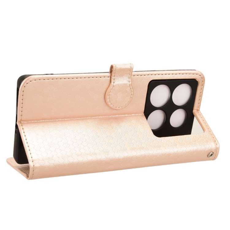 For Infinix Note 40 Pro 5G X6851 Honeycomb Dot Texture Leather Phone Case(Gold)