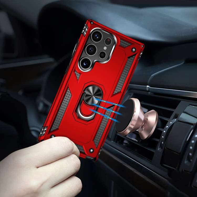 For Samsung Galaxy S24 Ultra 5G Shockproof TPU + PC Phone Case(Red)