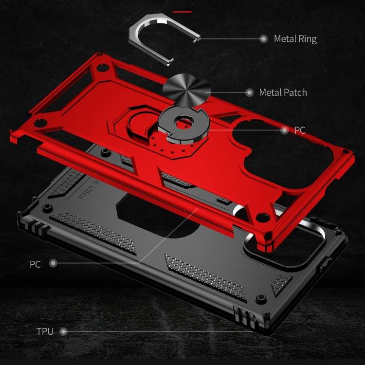 For Samsung Galaxy S24 Ultra 5G Shockproof TPU + PC Phone Case(Red)