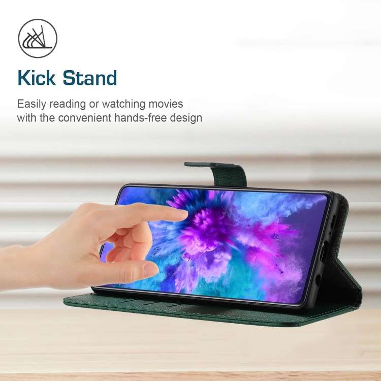 For Samsung Galaxy M15 5G Rhombic Grid Texture Leather Phone Case(Green)