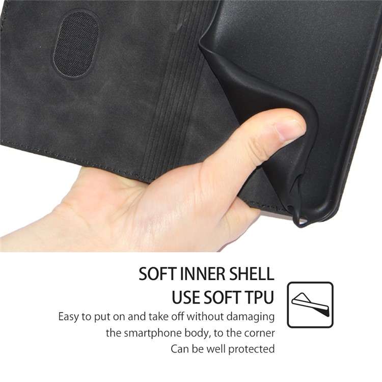 For Sony Xperia 5 V Skin Feel Magnetic Leather Phone Case(Black)