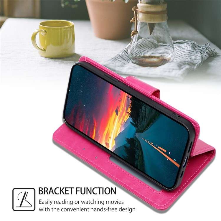 For Motorola Moto G84 5G Crystal Texture Leather Phone Case(Rose Red)