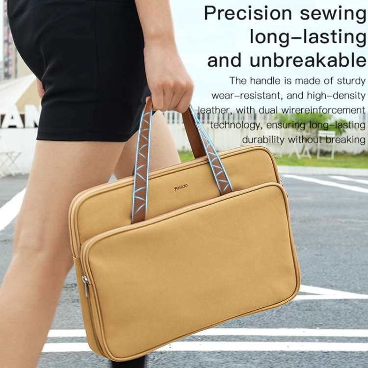 Yesido WB36 16 inch Waterproof Oxford Cloth Laptop Bag(Yellow)