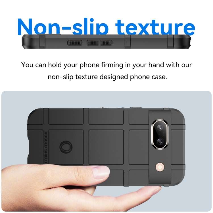 For Google Pixel 8a Full Coverage Shockproof TPU Phone Case(Black)