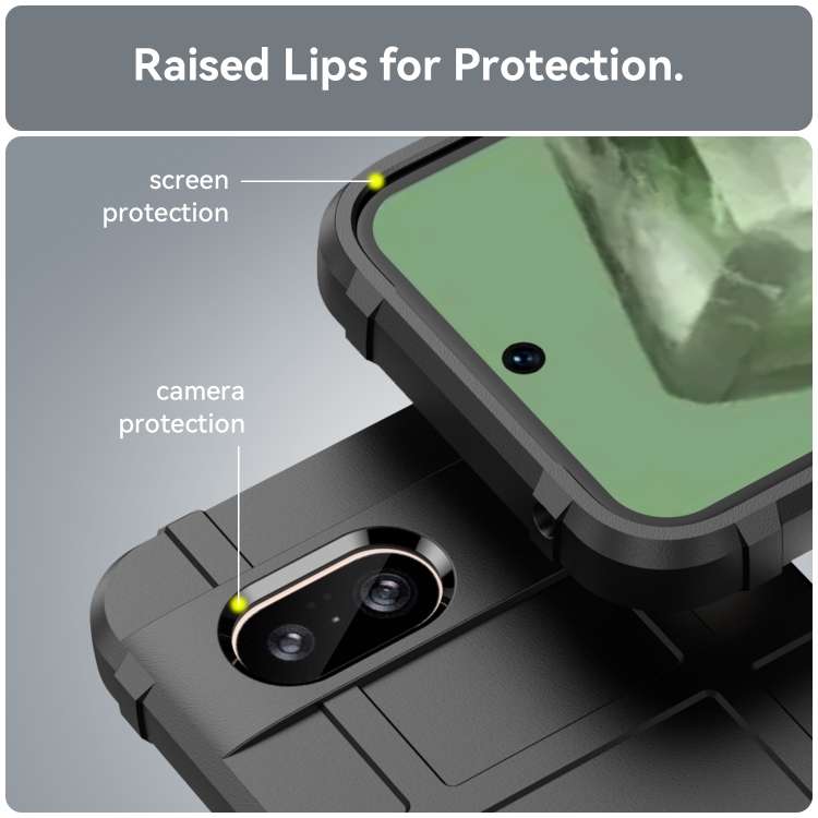 For Google Pixel 8a Full Coverage Shockproof TPU Phone Case(Black)
