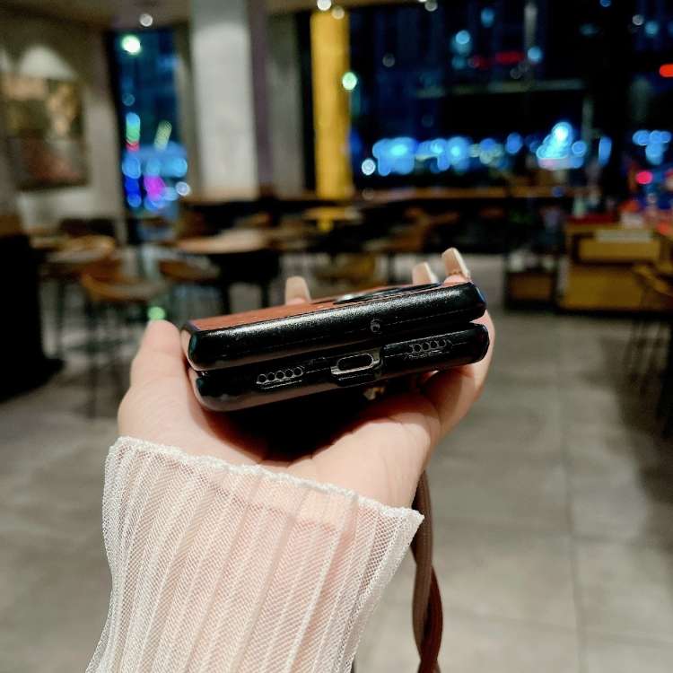 For Huawei P50 Pocket Impression Camellia Pattern Protective Phone Case with Diamond Ring Long Lanya