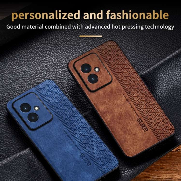 For Honor 100 AZNS 3D Embossed Skin Feel Phone Case(Dark Green)