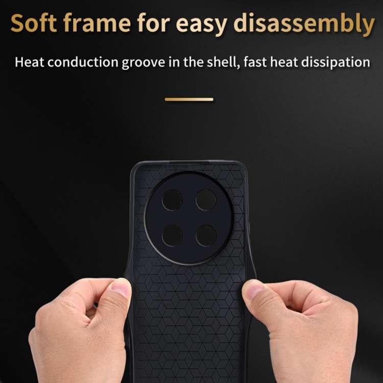 For Honor X9b AZNS 3D Embossed Skin Feel Phone Case(Brown)