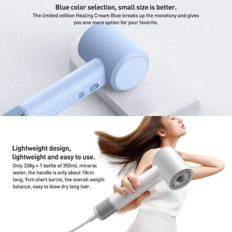 Original Xiaomi Mijia H501 SE High Speed Anion Electric Hair Dryer, US Plug(White)
