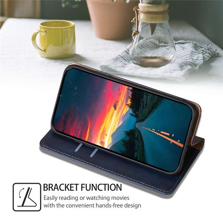 For Motorola Moto G84 5G Gloss Oil Solid Color Magnetic Leather Phone Case(Blue)