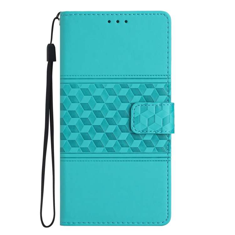 For Motorola Moto G84 5G Diamond Embossed Skin Feel Leather Phone Case(Blue)