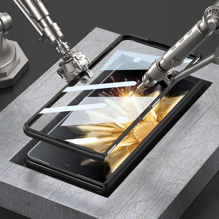 For Honor Magic V2 GKK Integrated Magnetic Folding Hinge All-inclusive Phone Case(Black)