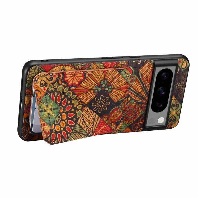 For Google Pixel 7 Pro Dual Card Slot Holder Phone Case(Autumn Yellow)