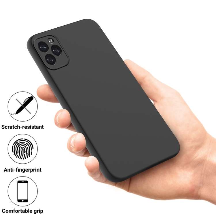 For Hisense U964 Pure Color Liquid Silicone Shockproof Phone Case(Black)
