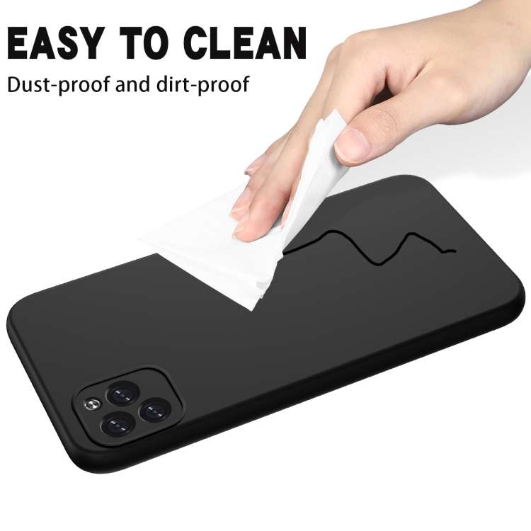For Hisense U964 Pure Color Liquid Silicone Shockproof Phone Case(Black)