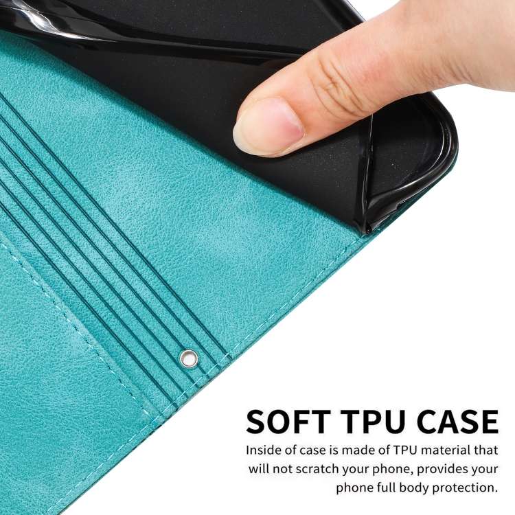 For Infinix Smart 8 Dream Triangle Leather Phone Case with Long  Lanyard(Green)