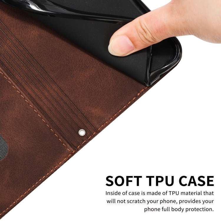 For Infinix Hot 40i Dream Triangle Leather Phone Case with Long  Lanyard(Brown)