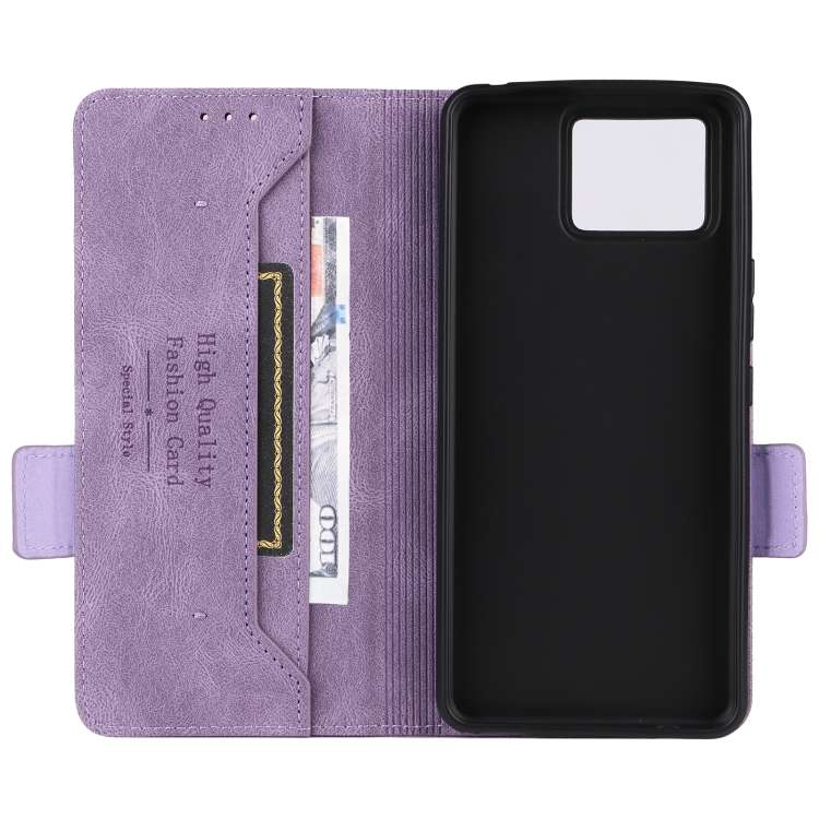For ASUS Zenfone 11 Ultra Magnetic Clasp Leather Phone Case(Purple)