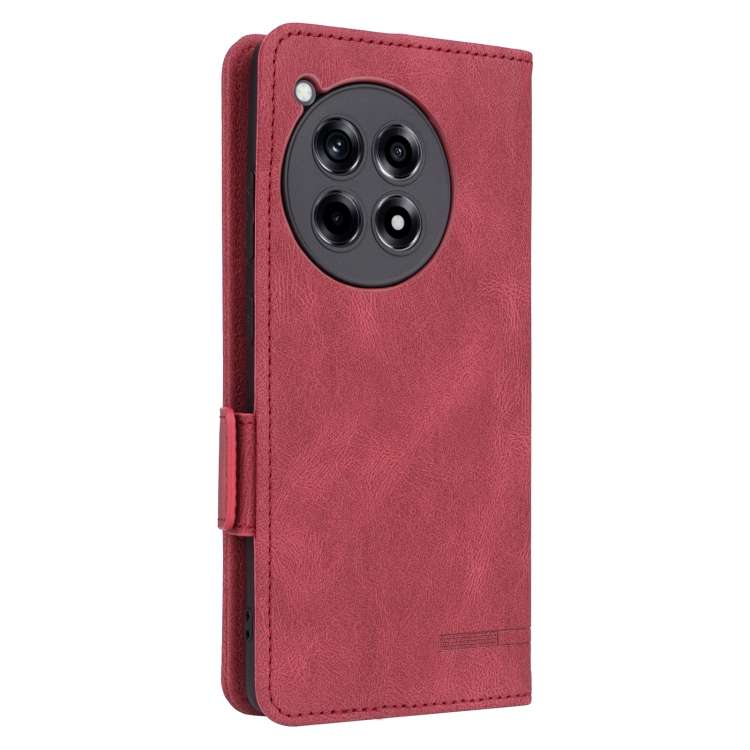 For OnePlus Ace 3 5G Magnetic Clasp Leather Phone Case(Red)