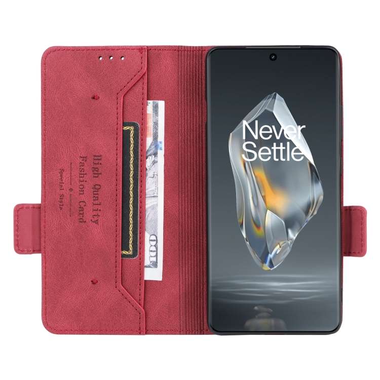For OnePlus Ace 3 5G Magnetic Clasp Leather Phone Case(Red)