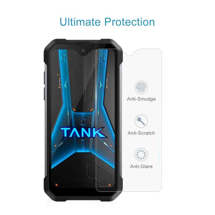 For Unihertz 8849 Tank Mini 1 10pcs 0.26mm 9H 2.5D Tempered Glass Film