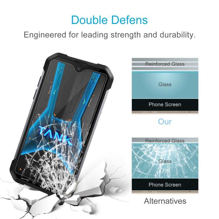 For Unihertz 8849 Tank Mini 1 10pcs 0.26mm 9H 2.5D Tempered Glass Film