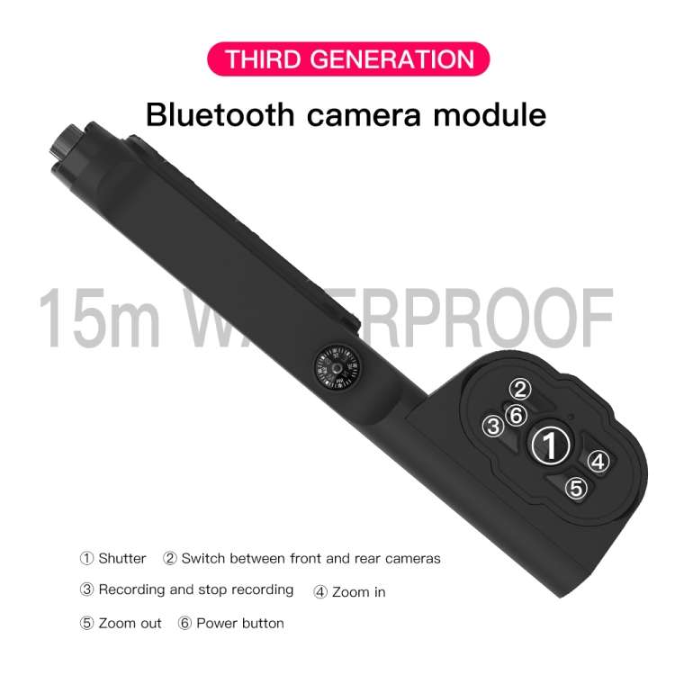 Diving Shell Gen3 Bluetooth Waterproof Phone Case(Black)
