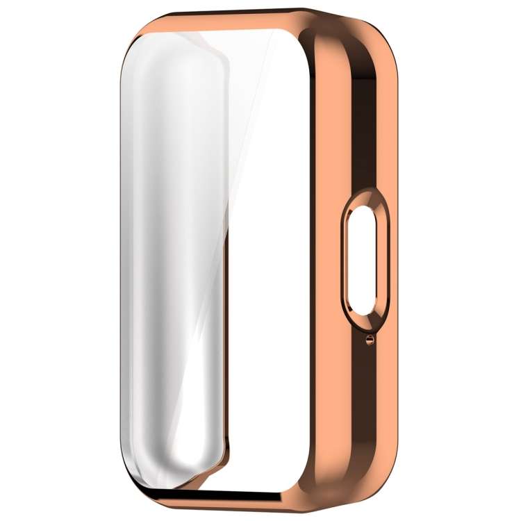 For Samsung Galaxy Fit 3 Full Coverage TPU Electroplated Watch Protective Case(Rose Gold)