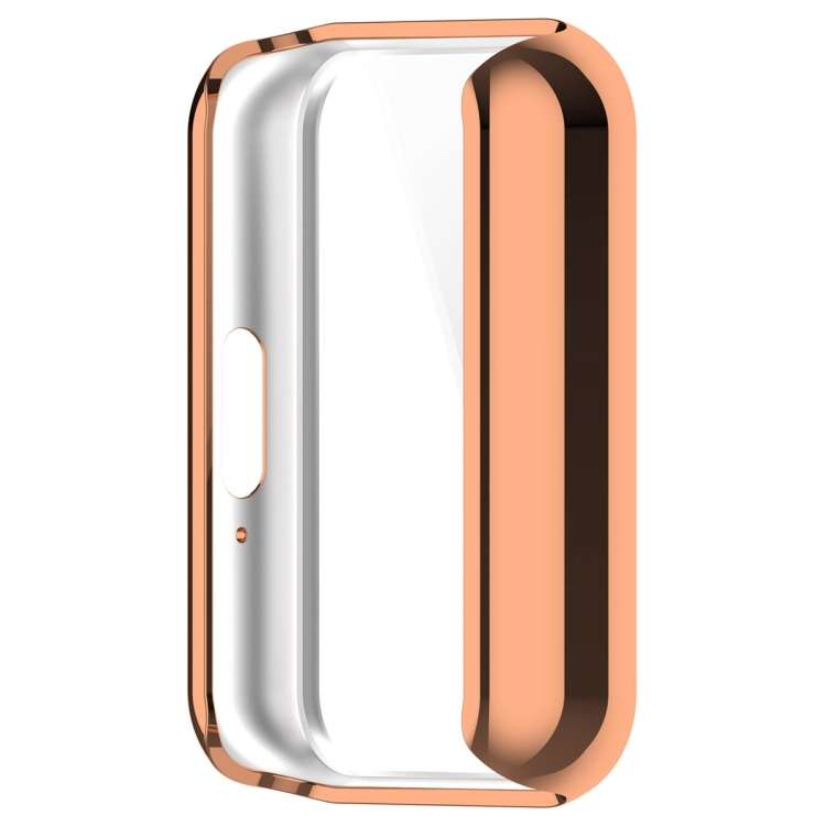 For Samsung Galaxy Fit 3 Full Coverage TPU Electroplated Watch Protective Case(Rose Gold)