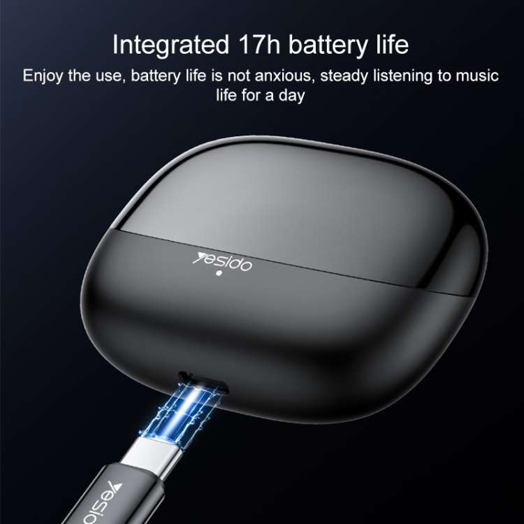 Yesido TWS26 TWS Wireless Bluetooth Earphone(Black)