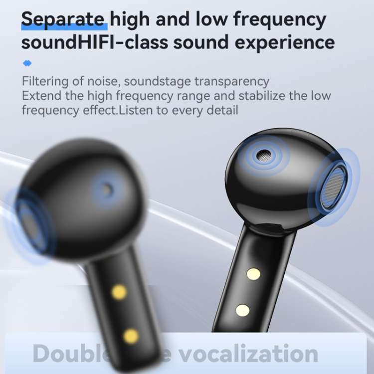 Yesido TWS25 TWS Wireless Bluetooth Earphone(Black)