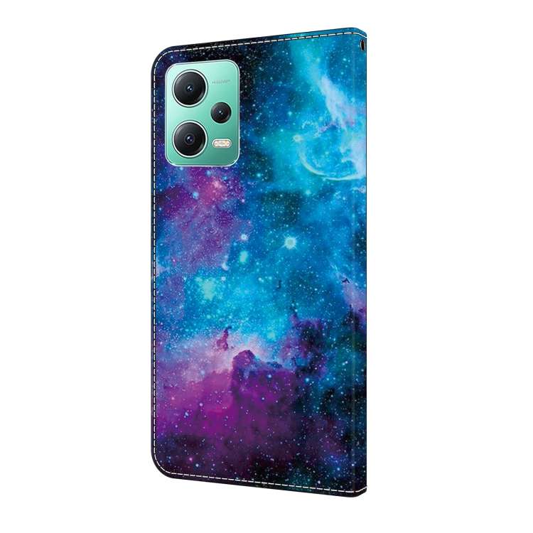 For Xiaomi Redmi Note 12 4G Global Crystal Painted Leather Phone case(Starry Sky)