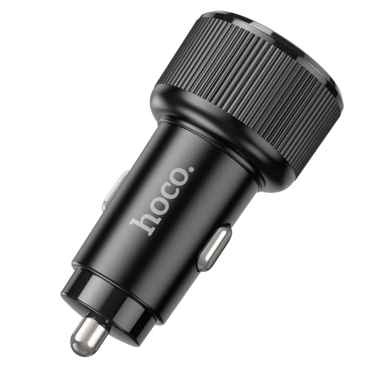hoco NZ14B Guerrero PD50W Dual Type-C Port Car Charger(Black)