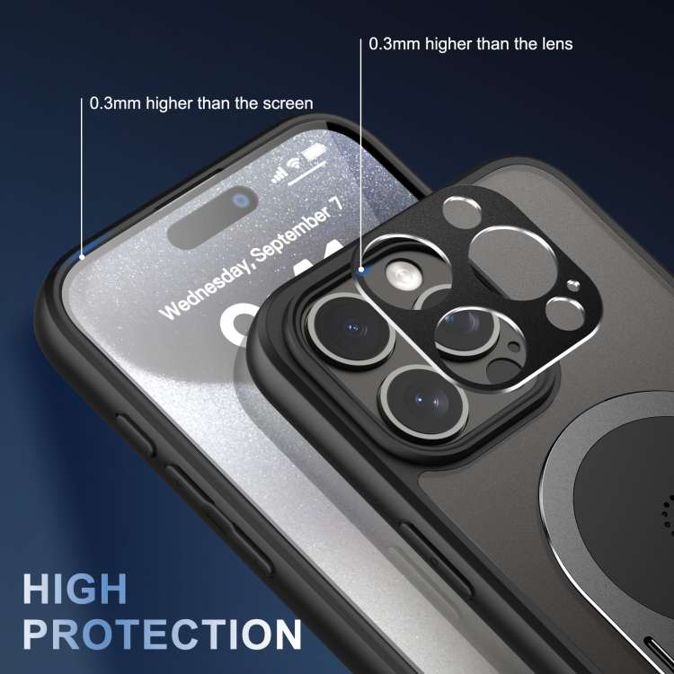 For iPhone 13 Heat Dissipation Aromatherapy Holder Phone Case(Black)